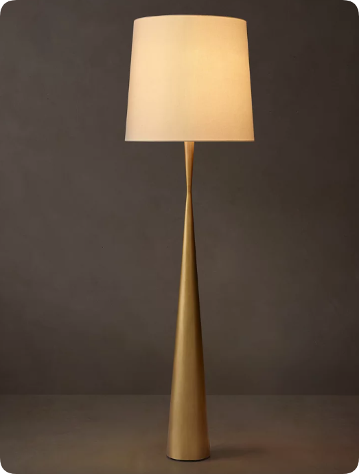 NOEMI shaded floor lamp AUDUBON ALABASTER TASK standing lamp RH restoration hardware style made in China lighting factory with outlet price